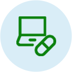 Pill and Laptop Icon