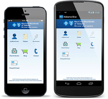 AlabamaBlue Mobile App is available for Android and iOS devices.