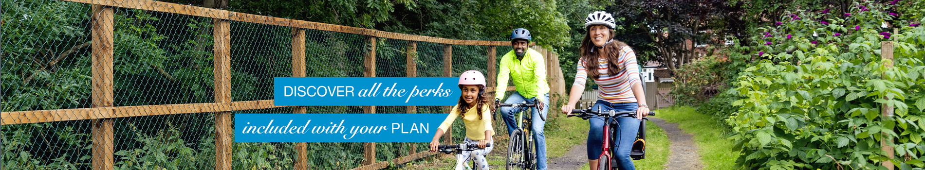 Biking through park