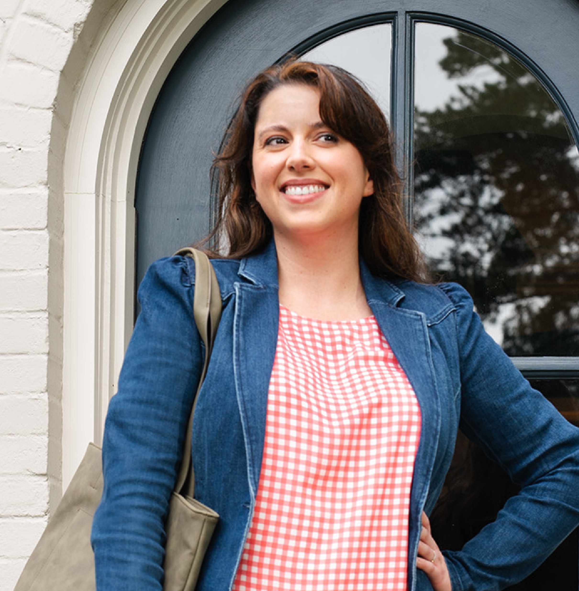 woman smiling