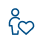 person and heart icon.